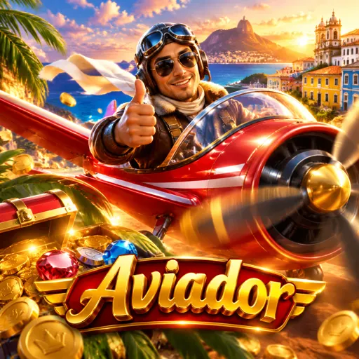 Capa do jogo Aviator com o aviãozinho vermelho