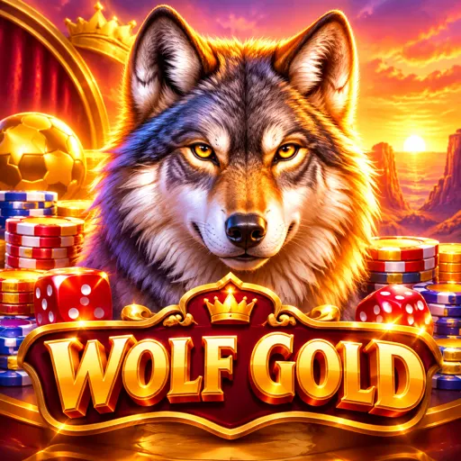 Capa do slot de jackpot Wolf Gold, com lobo sob lua cheia